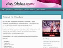 Tablet Screenshot of hairsolutioncenter.com